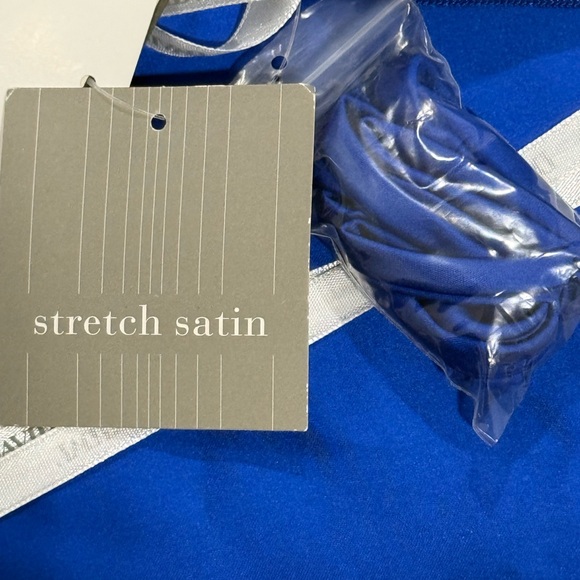 David's Bridal Womens Royal Blue Strapless Maxi Dress Size 10 - Picture 8 of 14